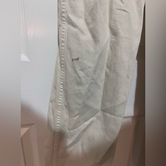 Veronica Beard Blake Classic Straight High Rise Jean Cream Size 25 - Picture 2 of 5